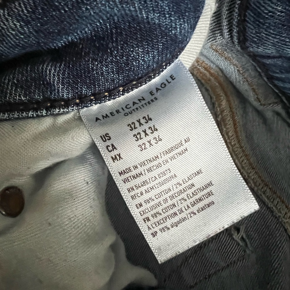 American Eagle Outfitters Blue Straight Jeans - Picture 4 of 5